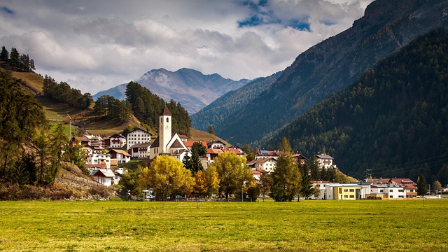 Bergdorf, a mountain village in Switzerland